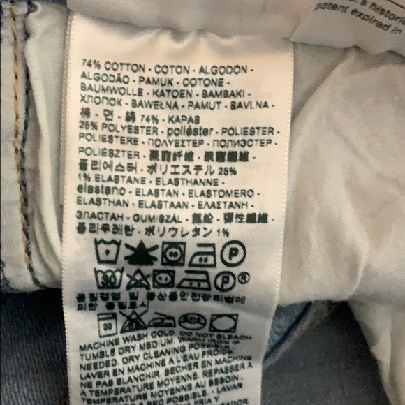 Levi’s 711 Skinny Distressed Jeans size 26 - Picture 7 of 8